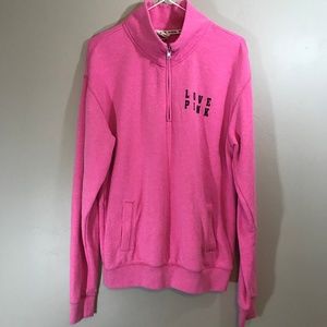 Victoria Secret Pink 1/4 Zip Sweatshirt Size XS